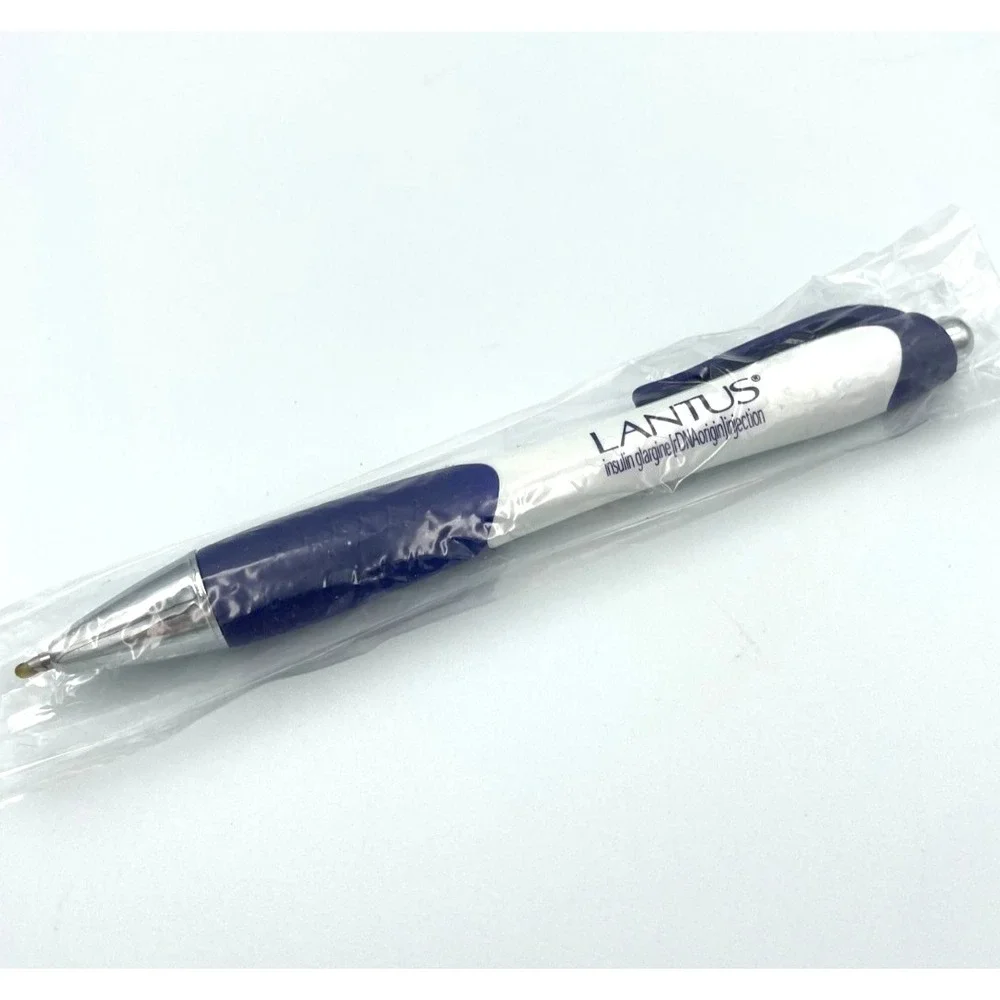Lantus SoloStar Drug Rep Promotional Pen Unused Pharma Collectible Purple White